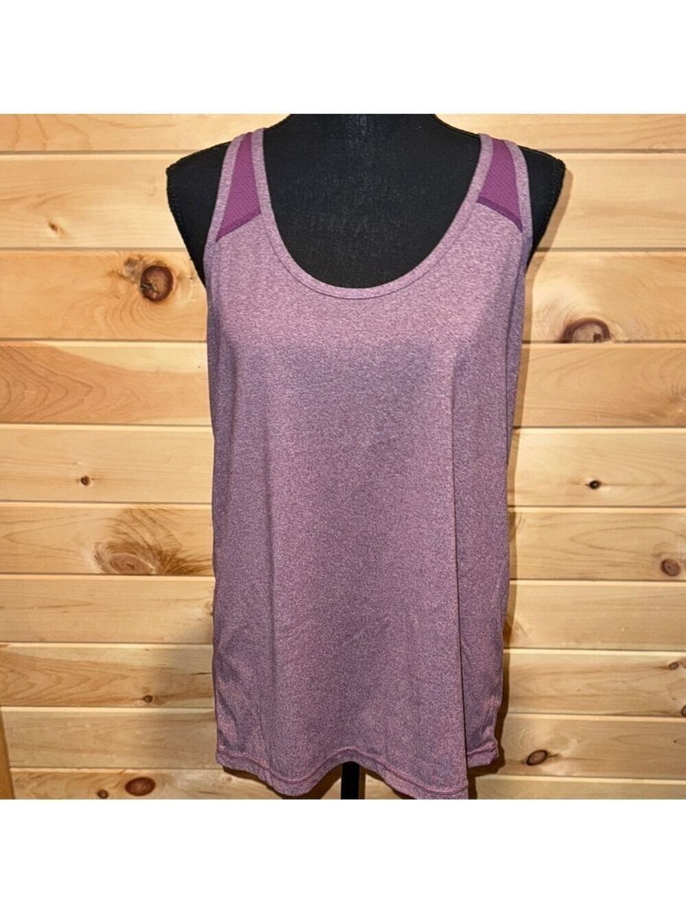 Xersion Women's Mauve Tank Top Large Slim Fit